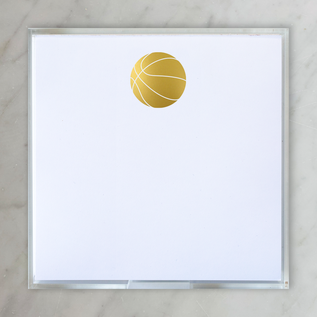 Gold Foil Paddie Basketball