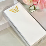 Long Skinny Gold Foil  Butterfly