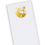 Long Skinny Gold Foil Santa