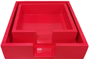 Small Square Bright Lacquer Trays