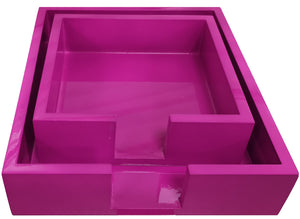 Small Square Bright Lacquer Trays