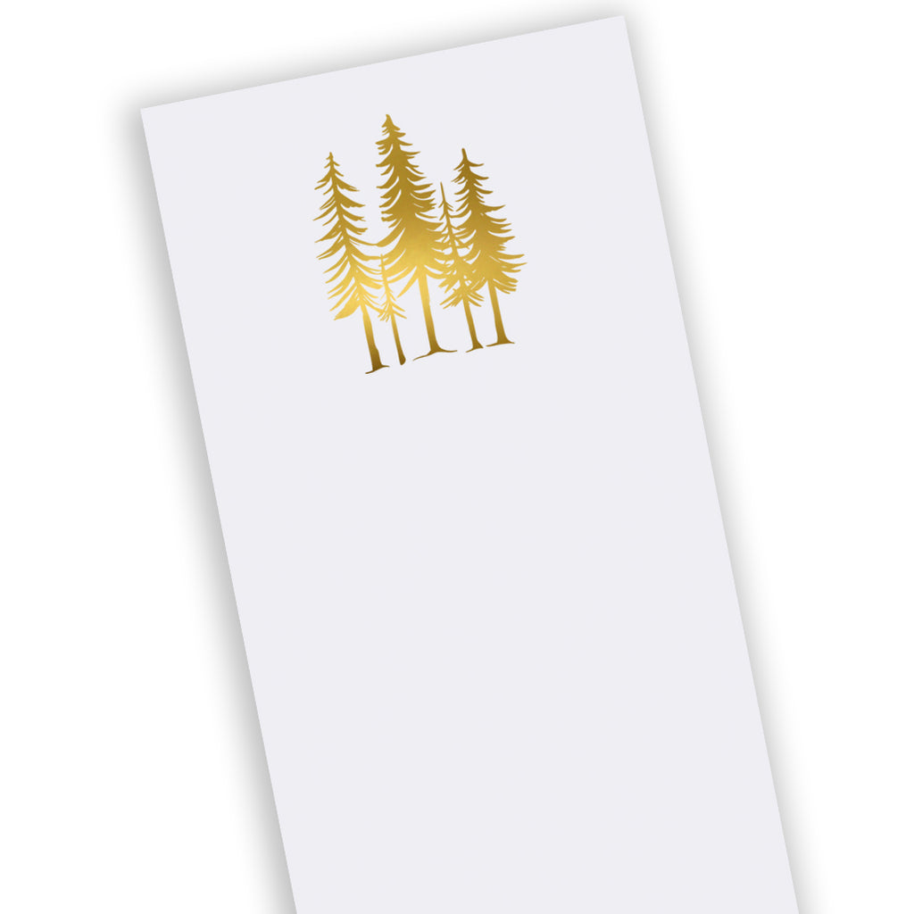 Long Skinny Gold Foil Trees