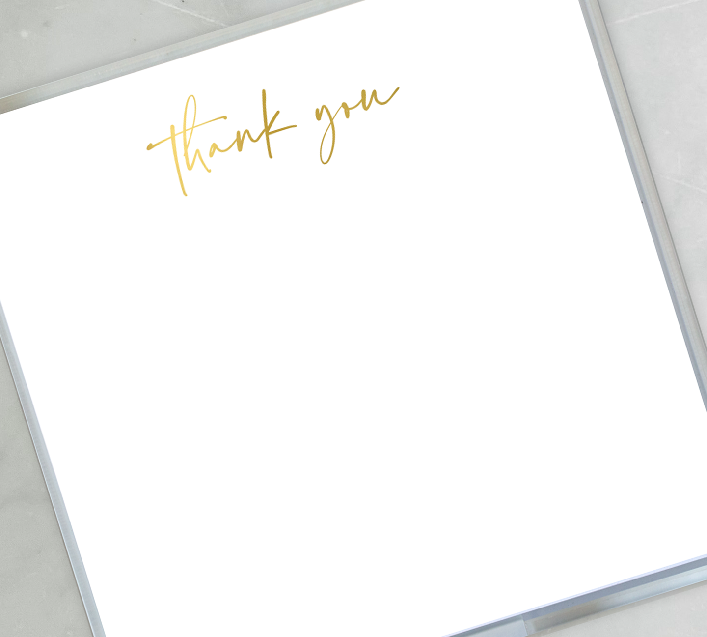 Gold Foil Paddie Thank You